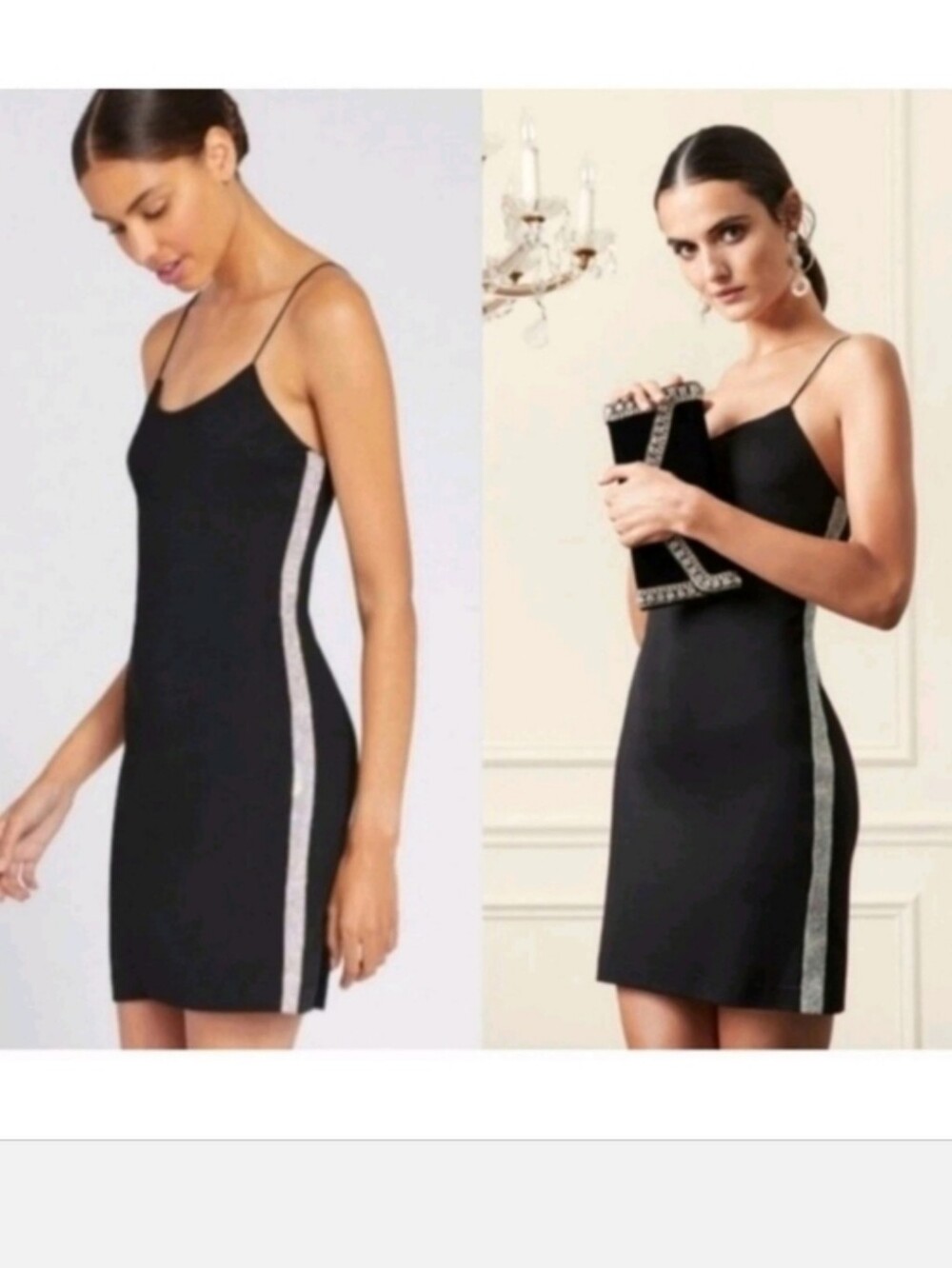Alice + Olivia Noni Embellished Mini Bodycon Dress size 12 - Picture 10 of 12